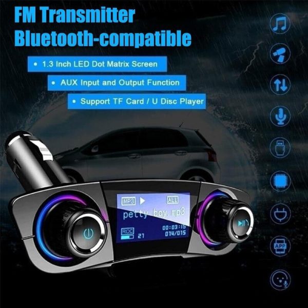 Autórádió formájú 3in1 FM Transmitter, MP3-lejátszó és Bluetooth kihangosító (BBV)
