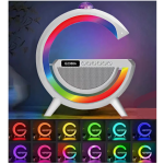 G2388A multifunkciós szórakoztató állomás - Bluetooth hangszóró, vezeték nélküli töltő, RGB LED party fény és éjszakai lámpa (BBV)