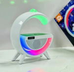 G2388A multifunkciós szórakoztató állomás - Bluetooth hangszóró, vezeték nélküli töltő, RGB LED party fény és éjszakai lámpa (BBV)