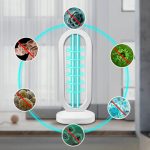 Baktérium- és vírusölő ózonos UVC germicid lámpa távirányítóval, fehér (BBV)