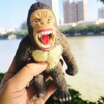 Gorilla formájú, nyomkodható, stressz csökkentő játék gumiból (BBJ)