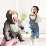 Gorilla formájú, nyomkodható, stressz csökkentő játék gumiból (BBJ)