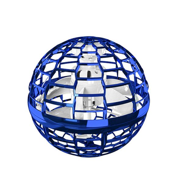 Gyro Ball trükkös LED-es akkumulátoros lebegő labda, USB - 360°-ban forog (BBJ)