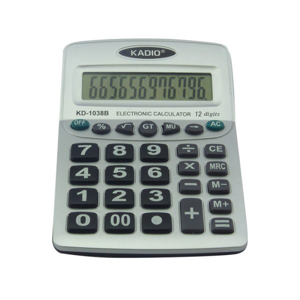 KADIO KD-1038B hagyományos számológép nagy kijelzővel - 12 számjegyes (BBL)