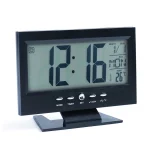 Hangra/tapsra működő LCD kijelzős asztali óra (BBL)