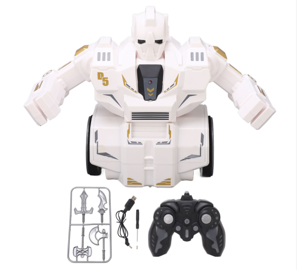 Távirányítós 360°-ban forgó akkumlátoros harci robot (BBJ)