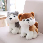 Sétáló, ugató husky élethű bundával és aranyos hanggal - elemes játékkutya (BBJ)