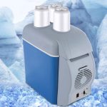 2in1 elektromos frissen tartó készülék utazáshoz - autós hűtőtáska és élelmiszer melegítő - vállpánttal és 3 pohártartóval a tetején - 7,5L, 65W (BBV)