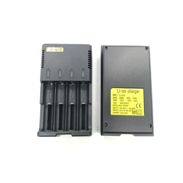 i4 Li-Ion akkumulátor töltő – univerzális intelligens töltőkészülék 4 férőhellyel, IMR/Li-ion akkukhoz (BBD)