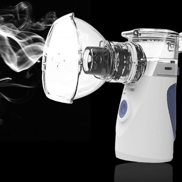 USB-ről tölthető, hordozható ultrahangos mini inhalátor pipával - felnőtteknek és gyerekeknek  (BBM)(BBL)