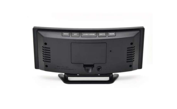 Tükör ívelt kijelzős design LED digitális ébresztő óra - DT-6507 (BBV)