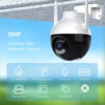 4k ultra HD WIFI IP térfigyelő kamera - 360°-ban forgatható, IP66 időjárásálló - 5x zoom, humán detektor (BBV)