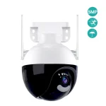 4k ultra HD WIFI IP térfigyelő kamera - 360°-ban forgatható, IP66 időjárásálló - 5x zoom, humán detektor (BBV)
