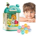 Mini markológép kihalászható plüssállatokkal - zenélő, világító játékgép gyerekeknek (BBJ)