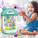 Mini markológép kihalászható plüssállatokkal - zenélő, világító játékgép gyerekeknek (BBJ)