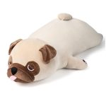 Óriás méretű 2in1 párna és plüss kutyus - pihe-puha mopsz alakú párna - 53 x 30 x 20 cm (BBJ)