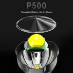 L-830 USB-ről tölthető LED zseblámpa 4 világítási móddal és kiegészítő fényforrással az oldalán (BBV)