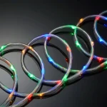 Zenére, tapsra változó színű, IP67 vízálló, RGB LED fényfüzér - távirányítóval és okostelefonnal is vezérelhető - 10 m (BBJ)