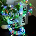 Zenére, tapsra változó színű, IP67 vízálló, RGB LED fényfüzér - távirányítóval és okostelefonnal is vezérelhető - 10 m (BBJ)
