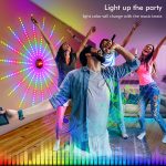 Tűzijáték RGB LED szalag távirányítóval és telefonos vezérléssel - tűzijáték mintában rögzíthető szalag, követi a zene ritmusát (BBV)