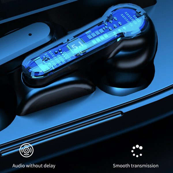 M19 vezeték nélküli bluetooth headset digitális kijelzővel, töltődobozban (BBV)