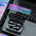 M19 vezeték nélküli bluetooth headset digitális kijelzővel, töltődobozban (BBV)