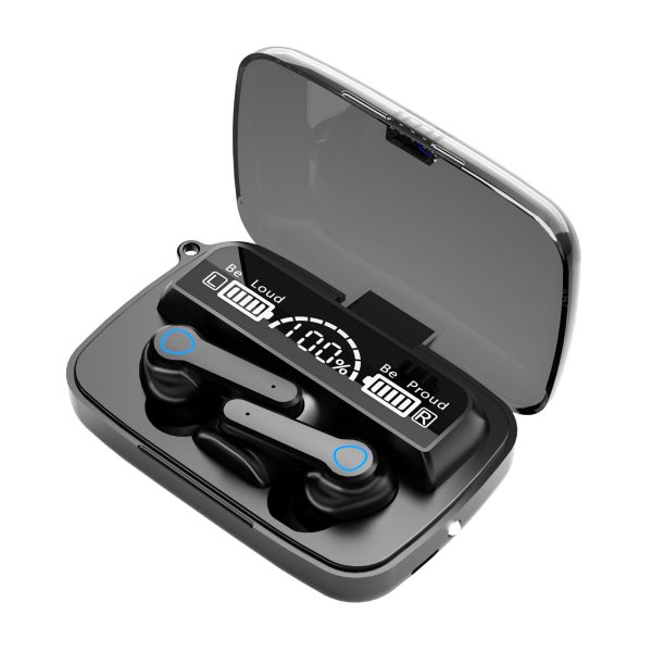 M19 vezeték nélküli bluetooth headset digitális kijelzővel, töltődobozban (BBV)