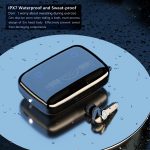M19 vezeték nélküli bluetooth headset digitális kijelzővel, töltődobozban (BBV)