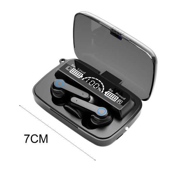 M19 vezeték nélküli bluetooth headset digitális kijelzővel, töltődobozban (BBV)