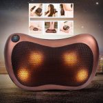 Keringésjavító elektromos masszázspárna 4 masszázsfejjel - masszírozó és relaxáló móddal nyak-, derék- és lábmasszázshoz (BBV)