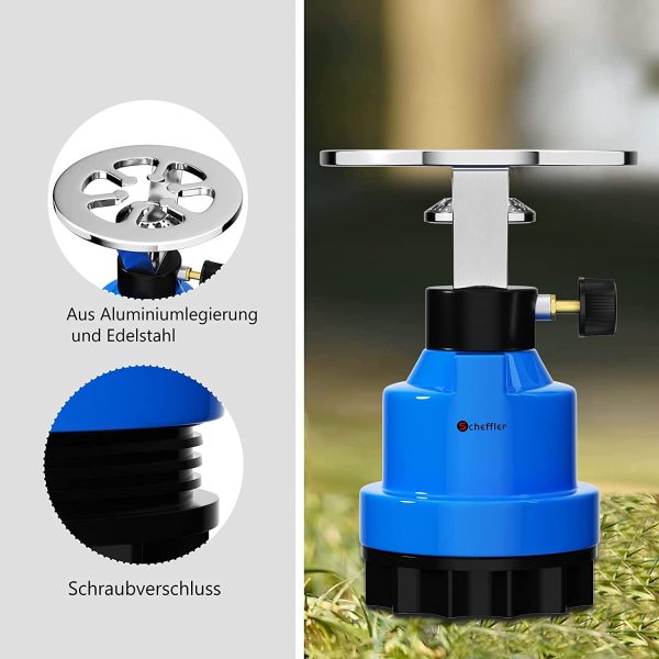 Scheffler K-192 hordozható kemping gázfőző (BBL) (BBKM)
