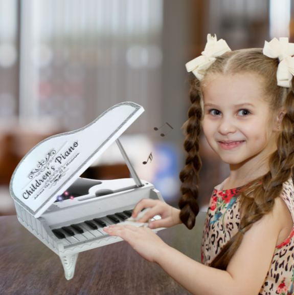 Mini piano 13 dallammal LED világítással gyerekeknek (BBJ)