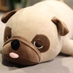Óriás méretű 2in1 párna és plüss kutyus - pihe-puha mopsz alakú párna - 53 x 30 x 20 cm (BBJ)
