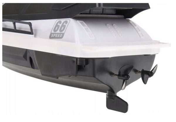 Távirányítós játék motorcsónak szuper menő megjelenésű, 2.4 GHz távirányítóval és tölthető akkumulátorral - 28 x 10 x 12 cm (BBMJ)