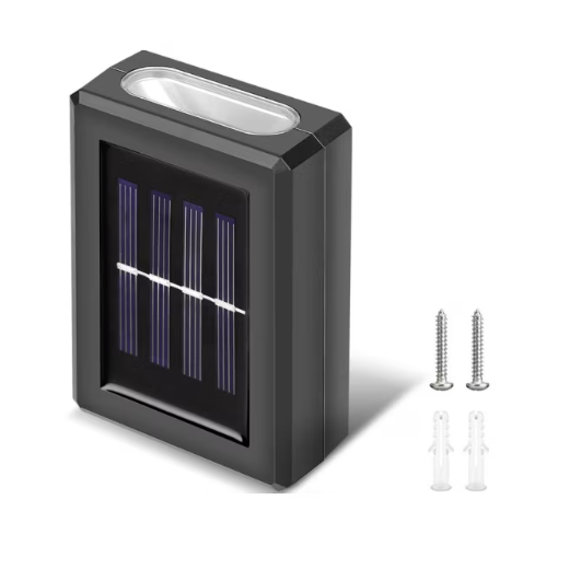 Mozgásérzékelős SOLAR napelemes fali lámpa - 1 db - melegfehér (BBV)