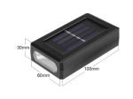 Mozgásérzékelős SOLAR napelemes fali lámpa - 1 db - melegfehér (BBV)