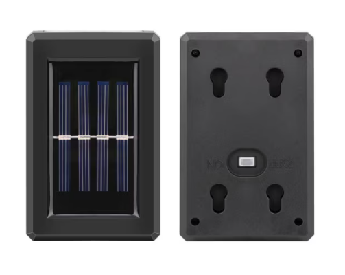 Mozgásérzékelős SOLAR napelemes fali lámpa - 1 db - melegfehér (BBV)