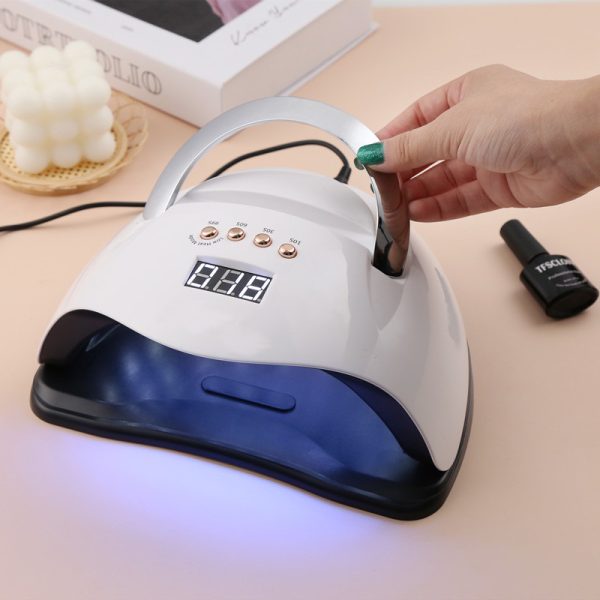 SUN Y9 UV LED professzionális műkörmös lámpa telefontartóval, beépített mozgásérzékelővel és hordozófüllel - 192W (BBV)