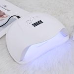 SUN Y9 UV LED professzionális műkörmös lámpa telefontartóval, beépített mozgásérzékelővel és hordozófüllel - 192W (BBV)