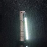 FT-18 kihajtható munkalámpa 7 világítási móddal, 3600mAh tölthető akkumulátorral és telefontartóval - szerelés közben mágnessel rögzíthető (BBV)