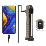 FT-18 kihajtható munkalámpa 7 világítási móddal, 3600mAh tölthető akkumulátorral és telefontartóval - szerelés közben mágnessel rögzíthető (BBV)