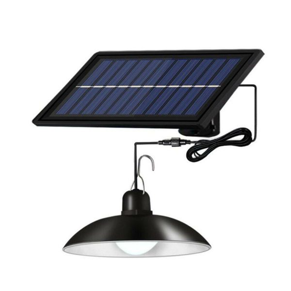 Időjárásálló, napelemes függőlámpa - energiatarékos, felakasztható kültéri világítás - 90W (BBL)(BBV)