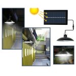 Időjárásálló, napelemes függőlámpa - energiatarékos, felakasztható kültéri világítás - 90W (BBL)(BBV)
