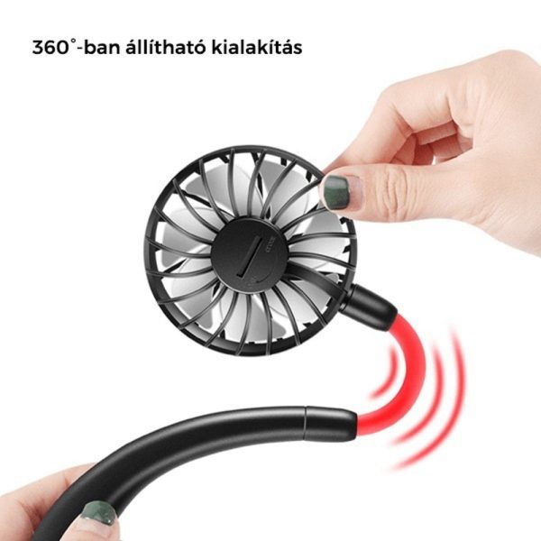 Nyakba akasztható ventilátor erősségszabályozóval, akkumulátorral (BBD) (BBV)