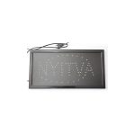 „Nyitva” LED tábla / villogó kék kerettel (BBL)