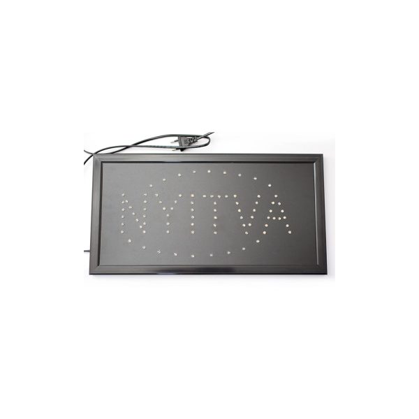 „Nyitva” LED tábla / villogó kék kerettel (BBL)