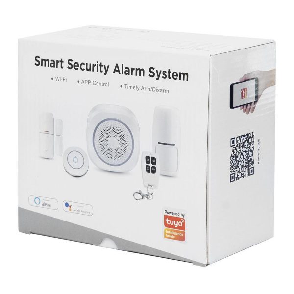 JG-H3 Smart Security wifis otthoni riasztórendszer szett - távirányítóval és okostelefonról is vezérelhető (THM)