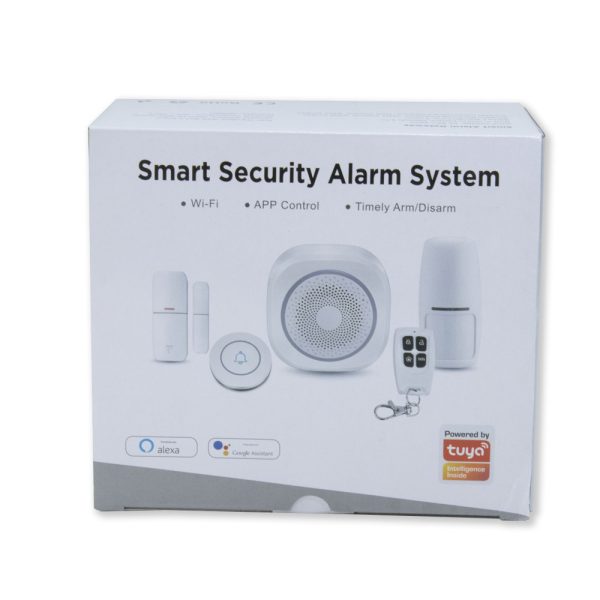 JG-H3 Smart Security wifis otthoni riasztórendszer szett - távirányítóval és okostelefonról is vezérelhető (THM)