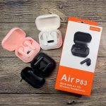 Vezeték nélküli Air P83 bluetooth fülhallgató mikrofonnal - fekete (BBV)