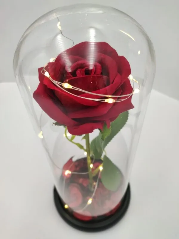 Rose of Love – LED-es örök rózsa - dekor lámpa díszdobozban (BBJ) (BBV)